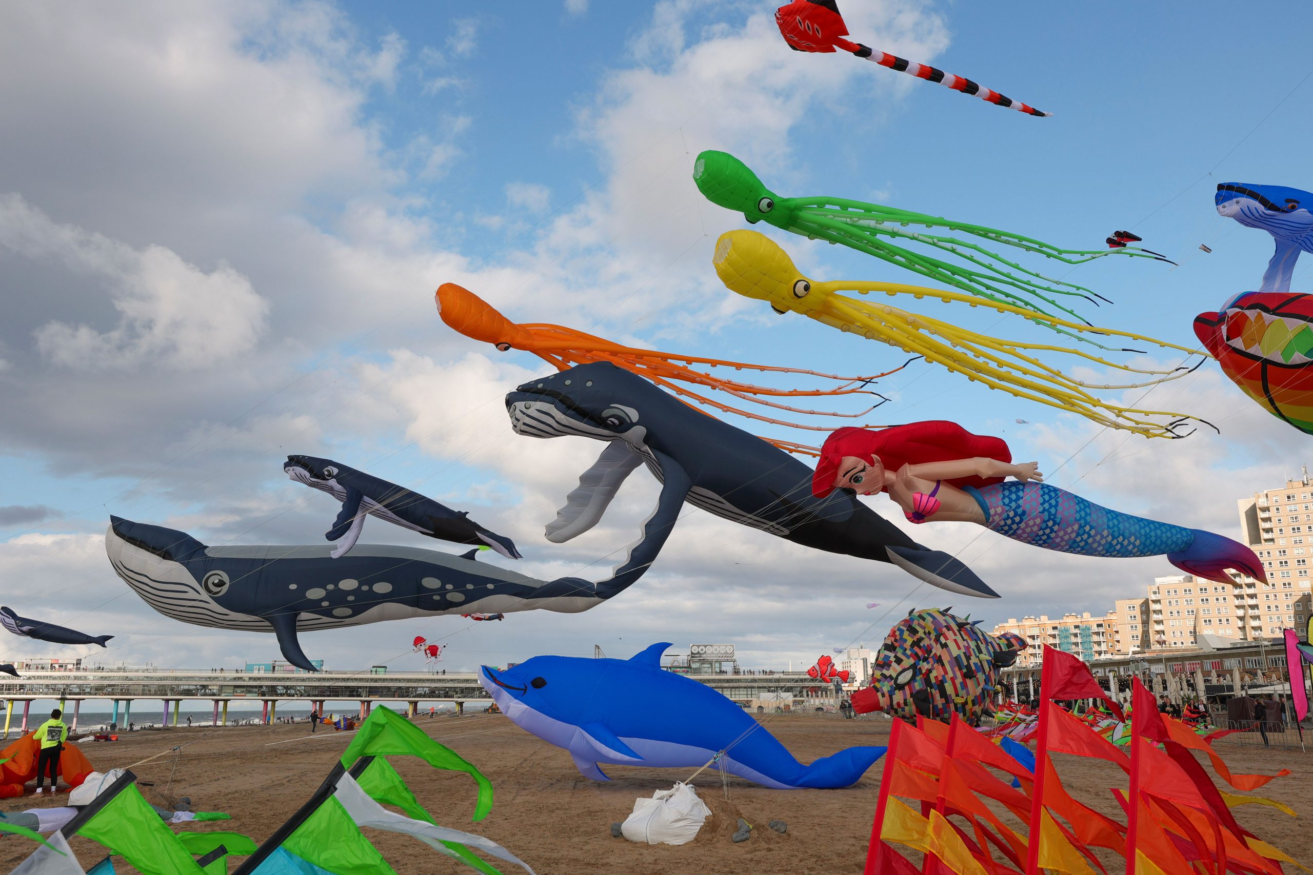 Vliegersfestival Scheveningen de kleine zeemeermin