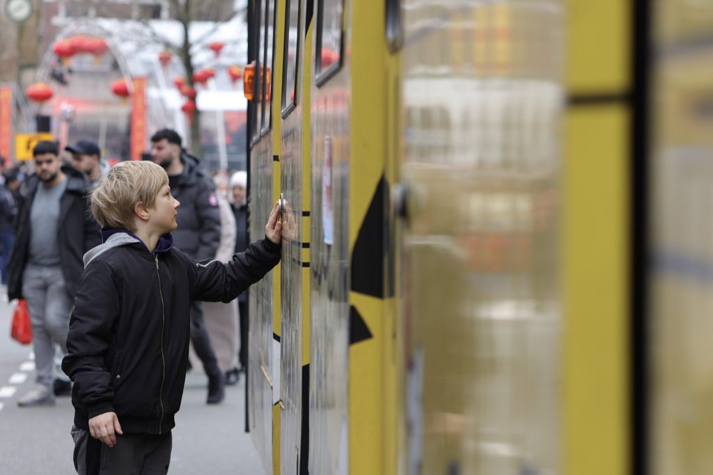Chinees Nieuwjaar in Rotterdam.  Tram.