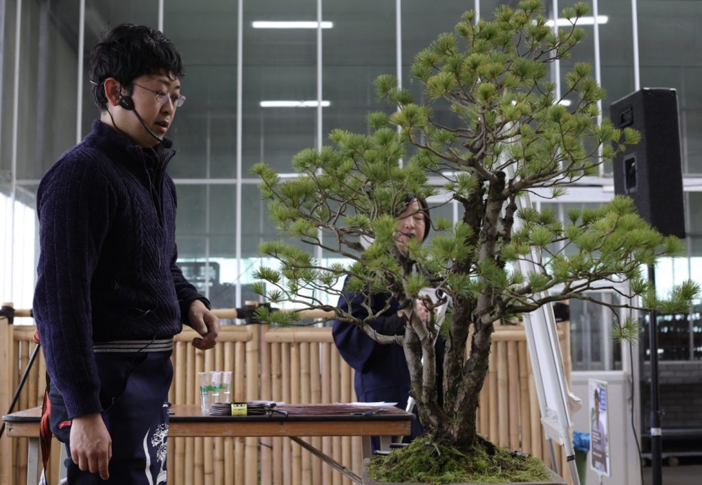 Bonsai demonstratie door Meester Hiroki Kato.