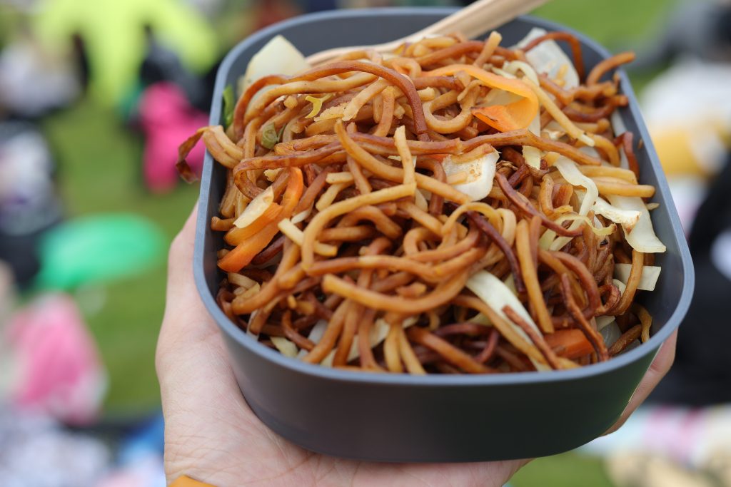 Yaki Soba gemaakt tijdensJapan Day in Düsseldorf