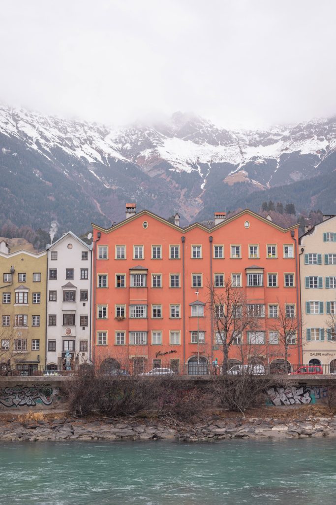 Colorful houses in Innsbruck.